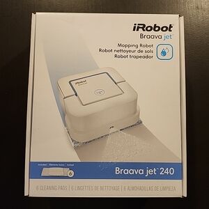 iRobot Braava Jet 240 Robot Mop Precision Jet with New pad & charger